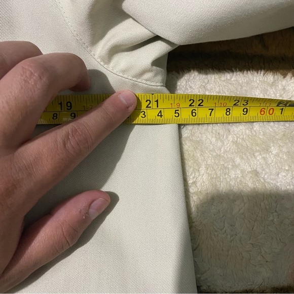 Burberry Womens Car Coat Nova Check Plaid Sz 12‎ R Cream - Picture 15 of 16